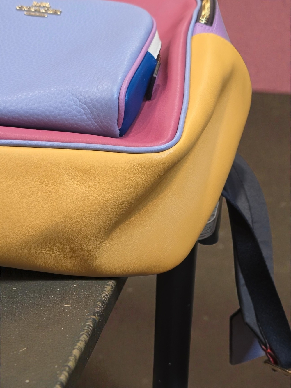 Coach Court Colorblock Leather Backpack NWOT - Picture 10 of 11
